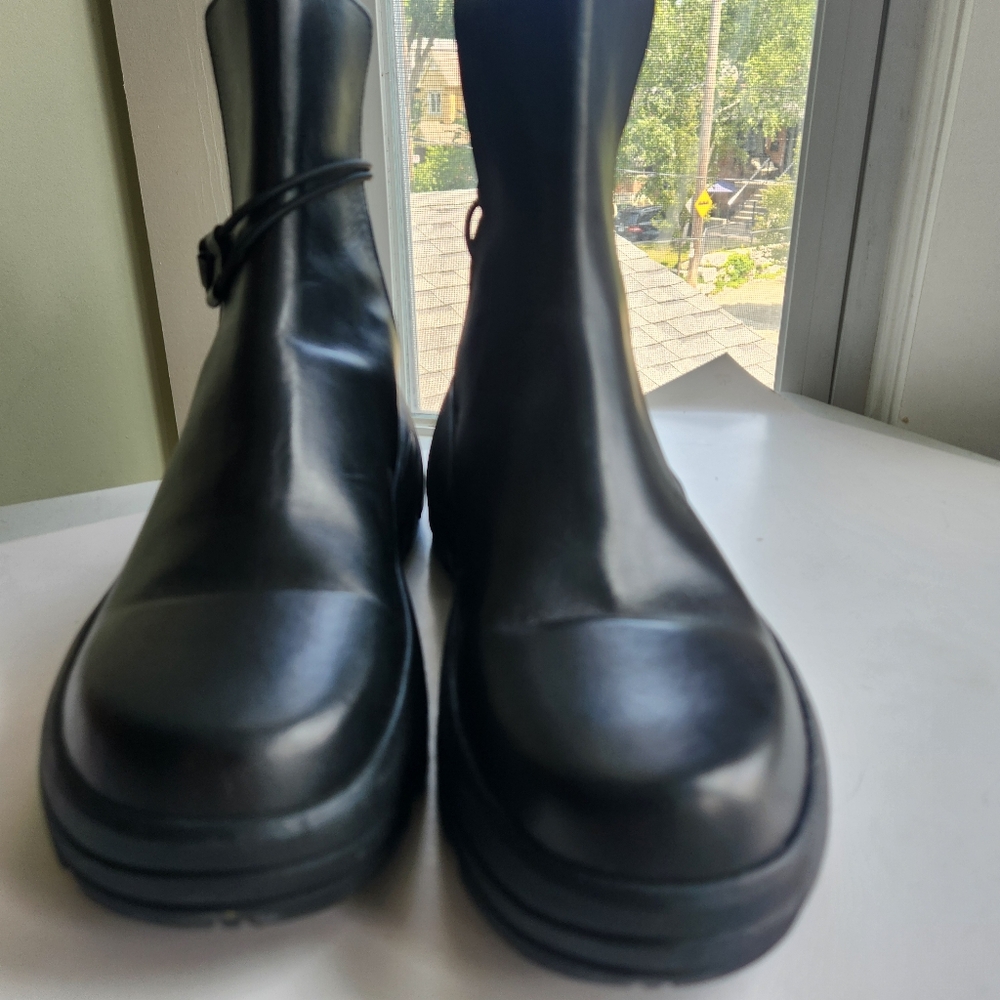 1017 ALYX 9SM Black Buckle Fixed SKX Sole Chelsea Boots size 45 BNWOB - Picture 11 of 15